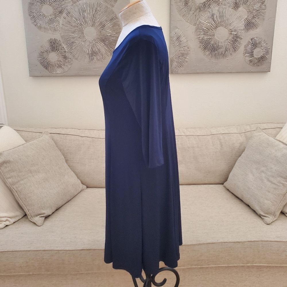 Lily Three-Quarter Sleeve Midi Dress sz Med - Picture 6 of 12